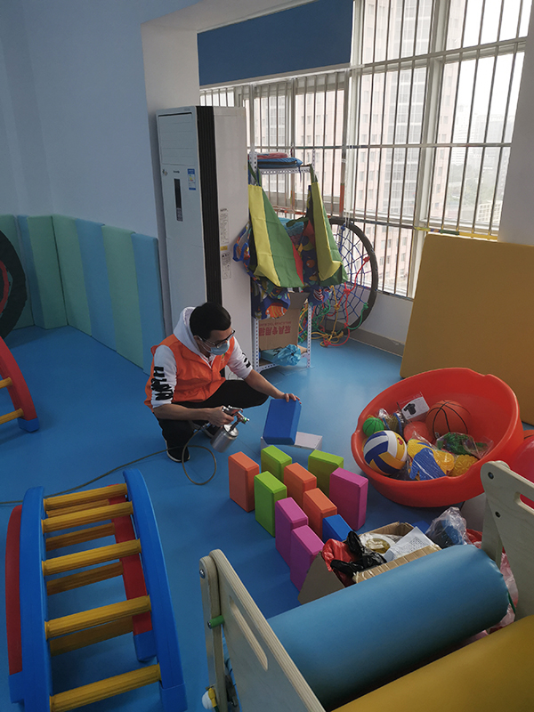 南寧市尚觀文化感統教育教室360度無死角空氣凈化